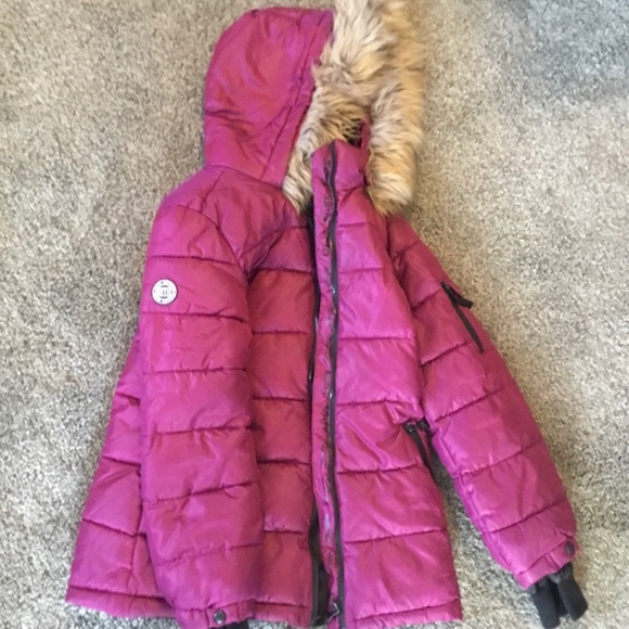 Justice Winter Jacket, Medium, Magenta - Picture 3 of 5